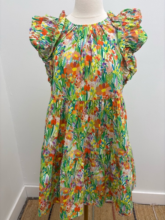THML Dresses & Skirts - THML Multicolor Floral Tiered Dress with Ruffled Sleeves